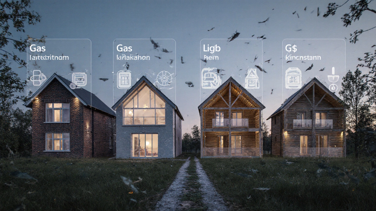 Четыре типа домов в Калининграде с визуальными сравнениями стоимости и срока строительства.