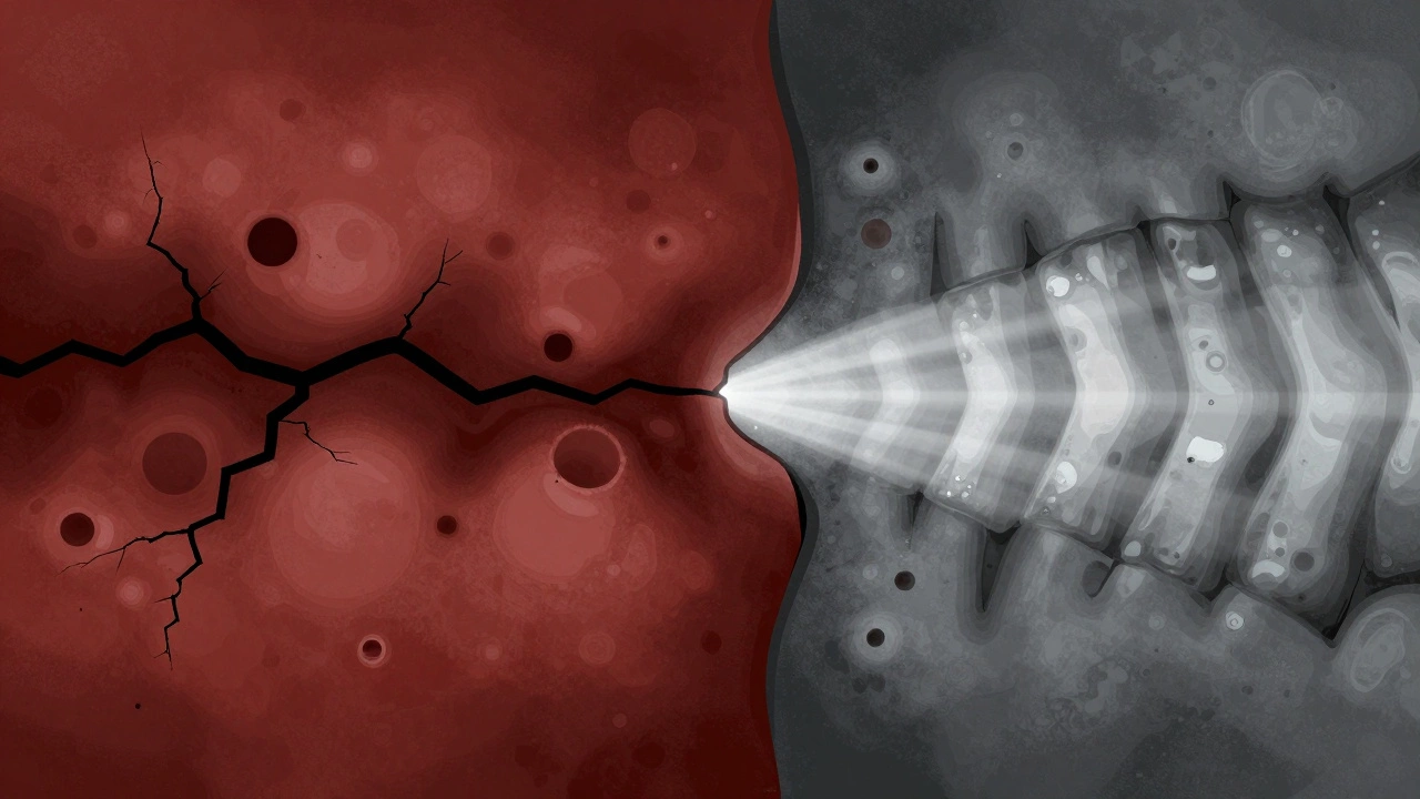 Сравнение внутренней структуры дефектного и качественного сварного шва