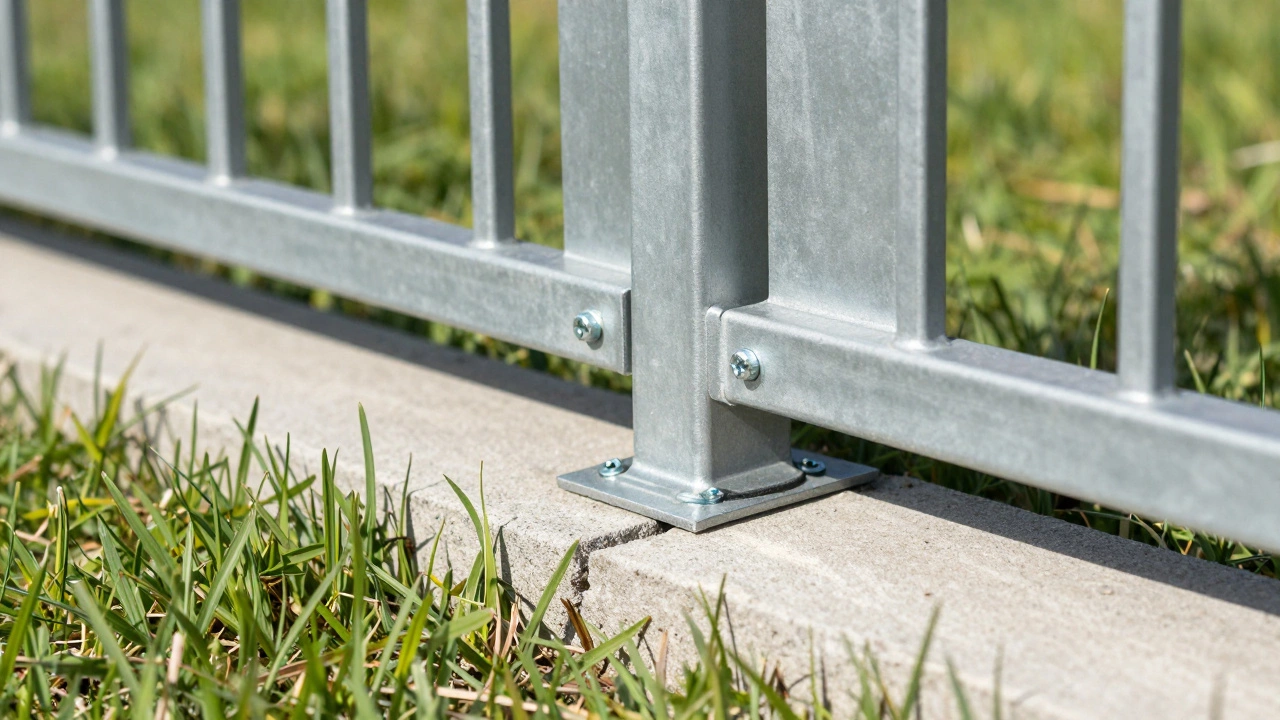 Правильный монтаж забора с бетонным цоколем для защиты металла от почвы