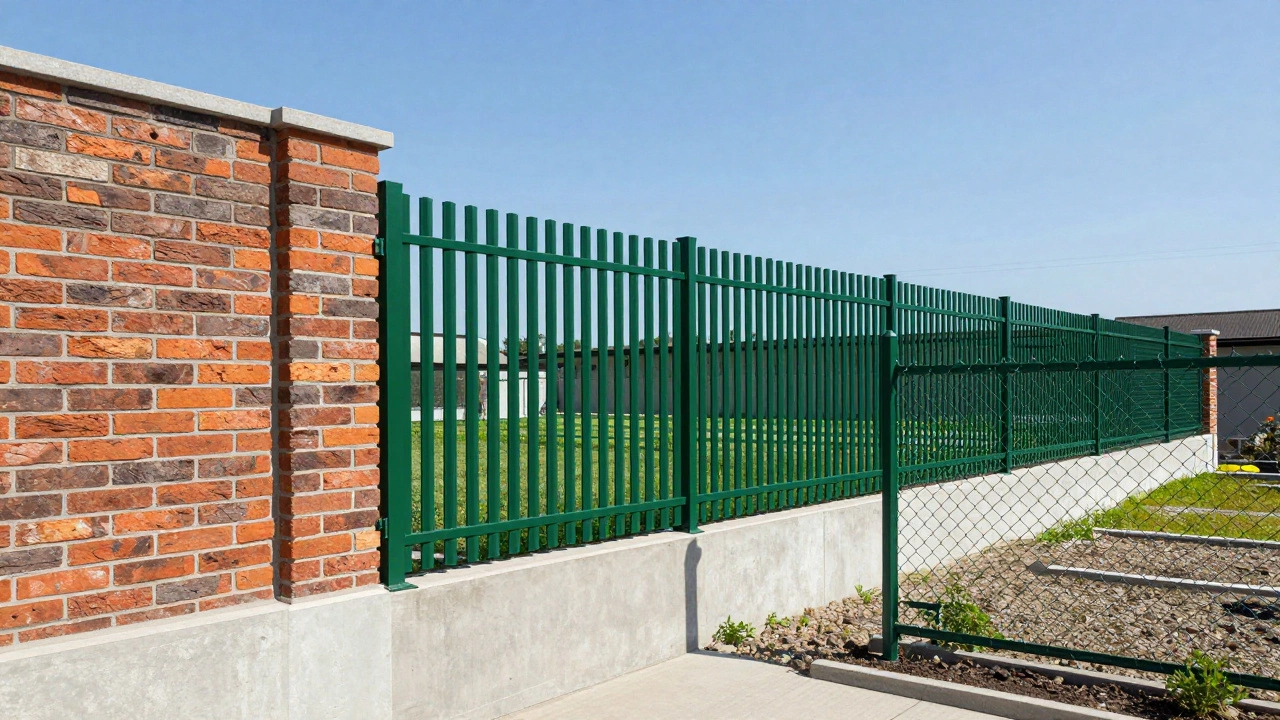 Сравнение кирпичного, металлического штакетника и сетки-рабицы