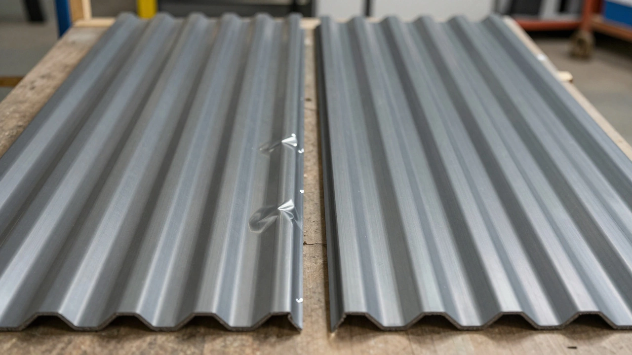 Сравнение тонкого и прочного листа профнастила
